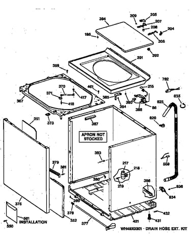 Cabinet, cover & front panel