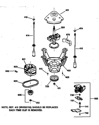Suspension, pump & drive components