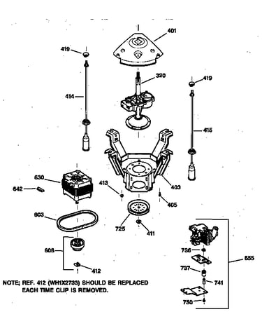 Suspension, pump & drive components