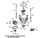 GE WLXR1020TAWB suspension, pump & drive components diagram