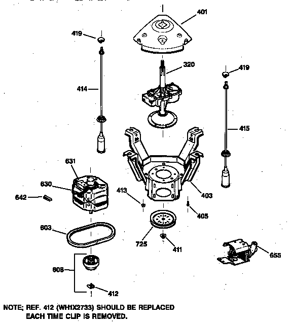 Suspension, pump & drive components