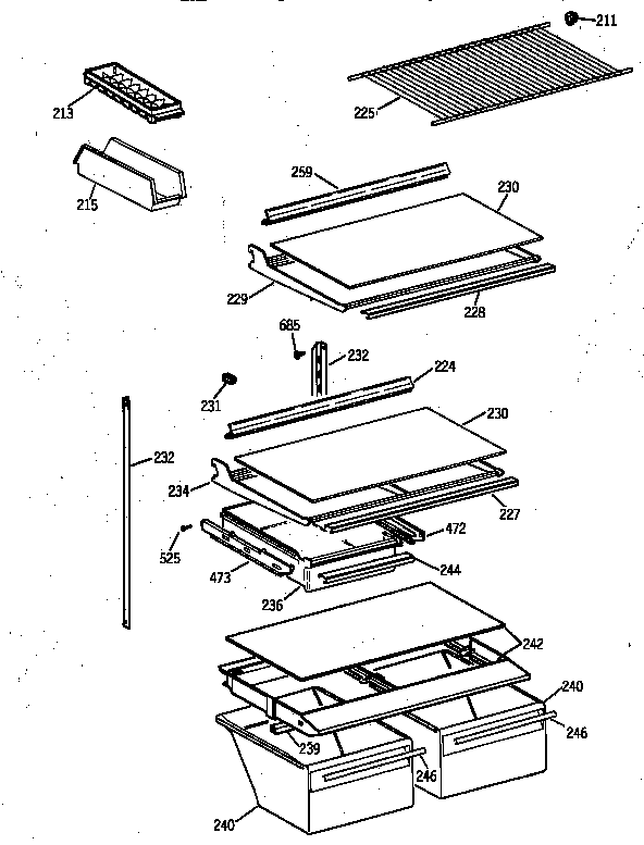 Shelf parts