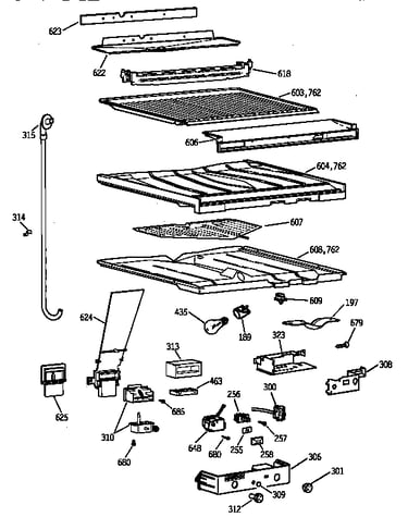 Compartment separator parts