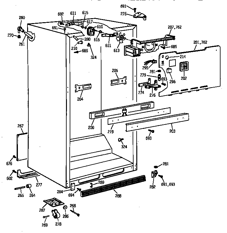 Cabinet parts