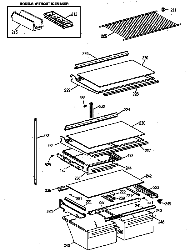 Shelf parts