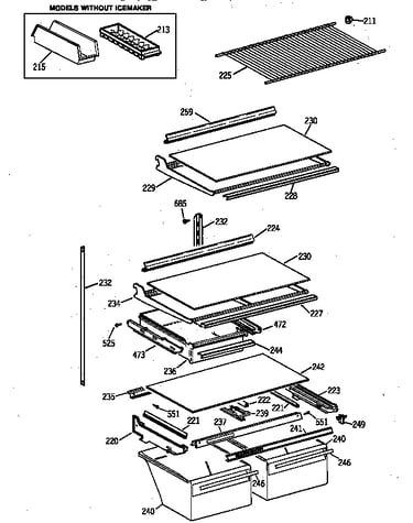 Shelf parts