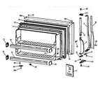 GE MTX18BAXXRAD freezer door diagram