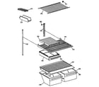 GE MTX18BAXQRAD shelf parts diagram