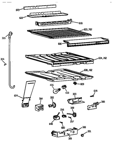 Compartment separator parts