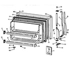 GE MTX18EAZLRWW freezer door diagram