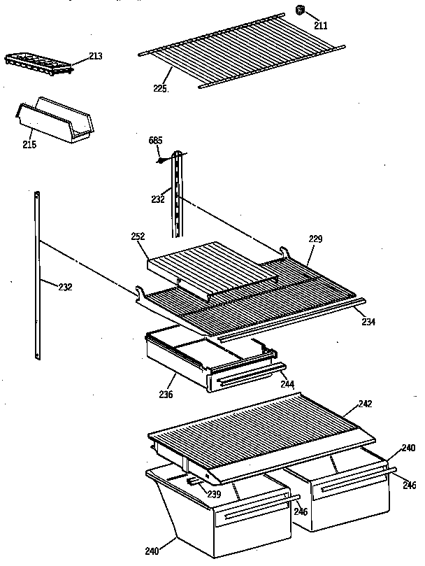 Shelf parts