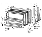 GE MTX18GAZKRWW freezer door diagram