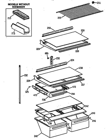 Shelf parts