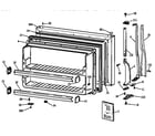 GE MTX21EAZKRWW freezer door diagram