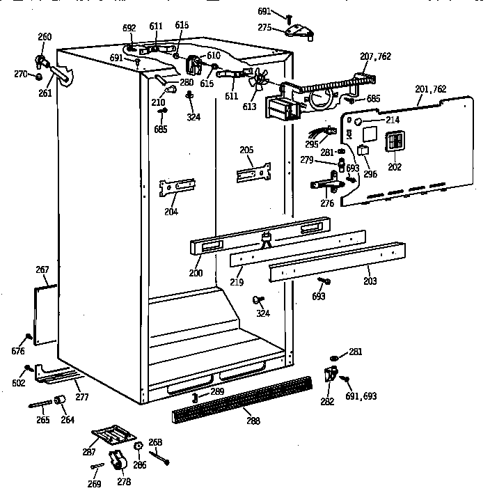 Cabinet parts