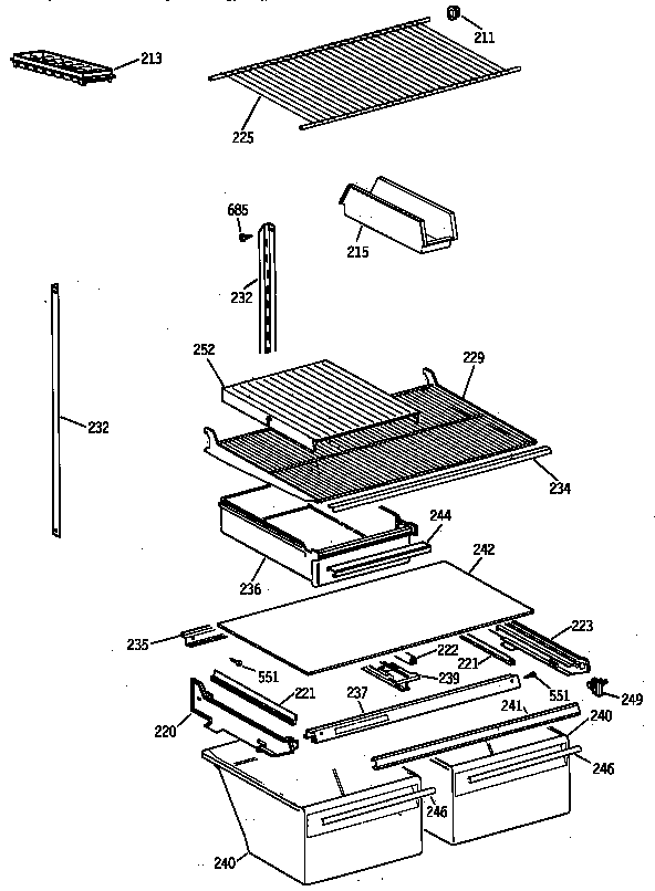 Shelf parts