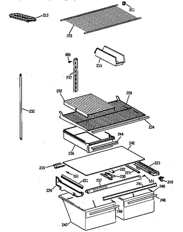 Shelf parts