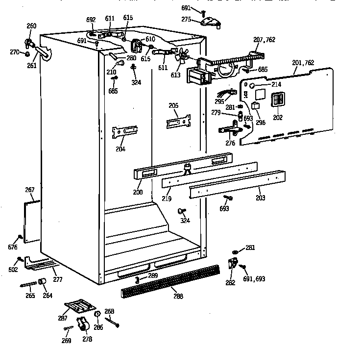 Cabinet parts