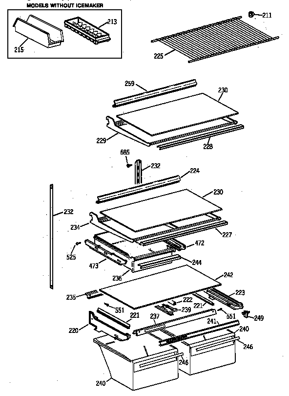 Shelf parts