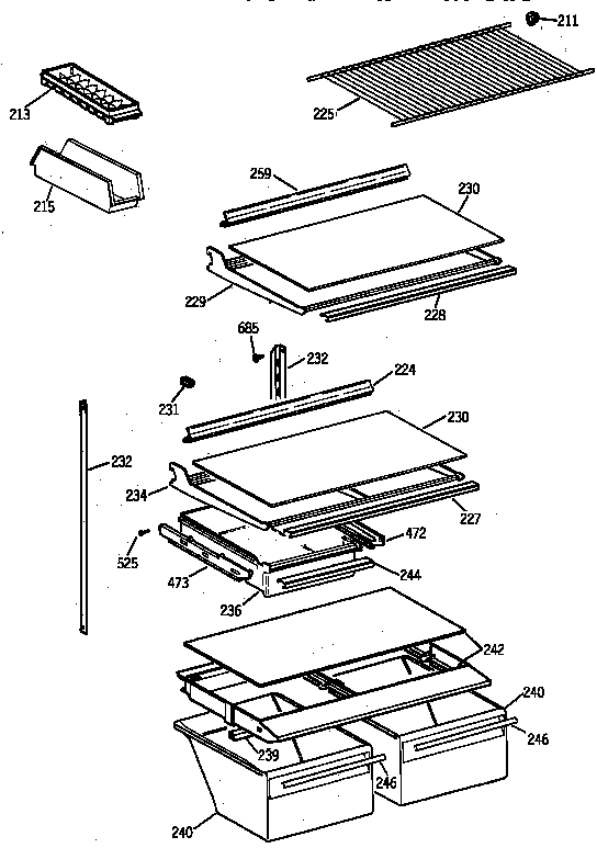 Shelf parts