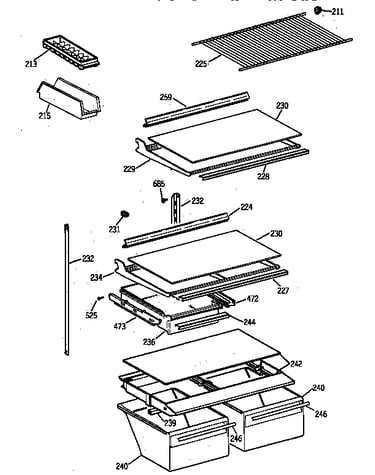 Shelf parts
