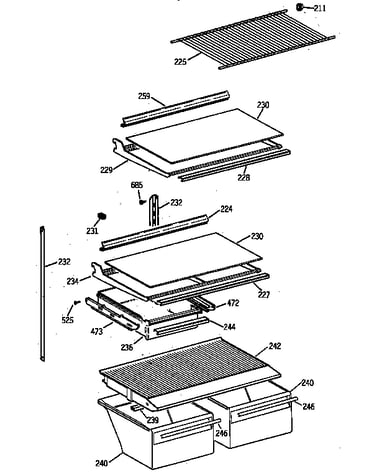 Shelf parts