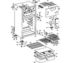 GE TBX16DAZFRAD cabinet diagram