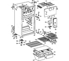 GE TBX14DAZFRAD cabinet diagram