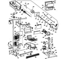 GE TFX22VRAAWW freezer section diagram