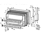 Hotpoint CTX21EABBRWW freezer door diagram