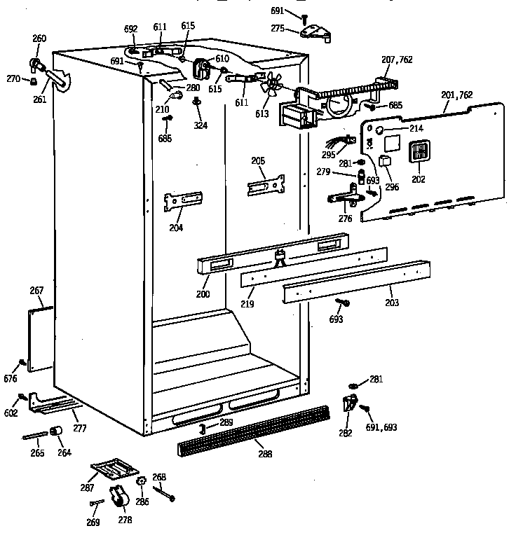 Cabinet parts