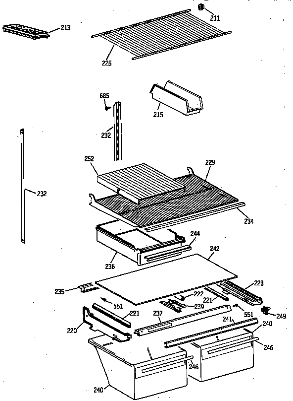 Shelf parts