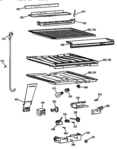 Compartment separator parts