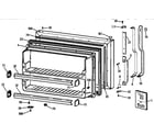 GE MTX21GIBBRWW freezer door diagram