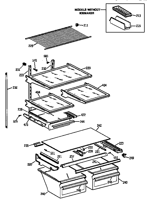 Shelf parts