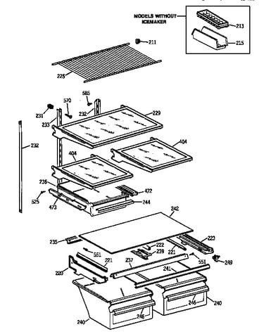 Shelf parts