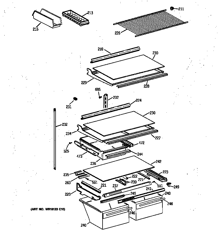 Shelf parts