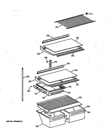 Shelf parts