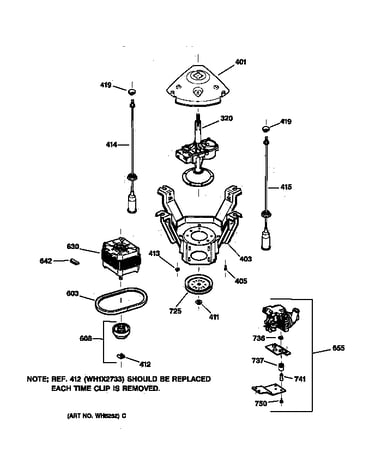Suspension, pump & drive components