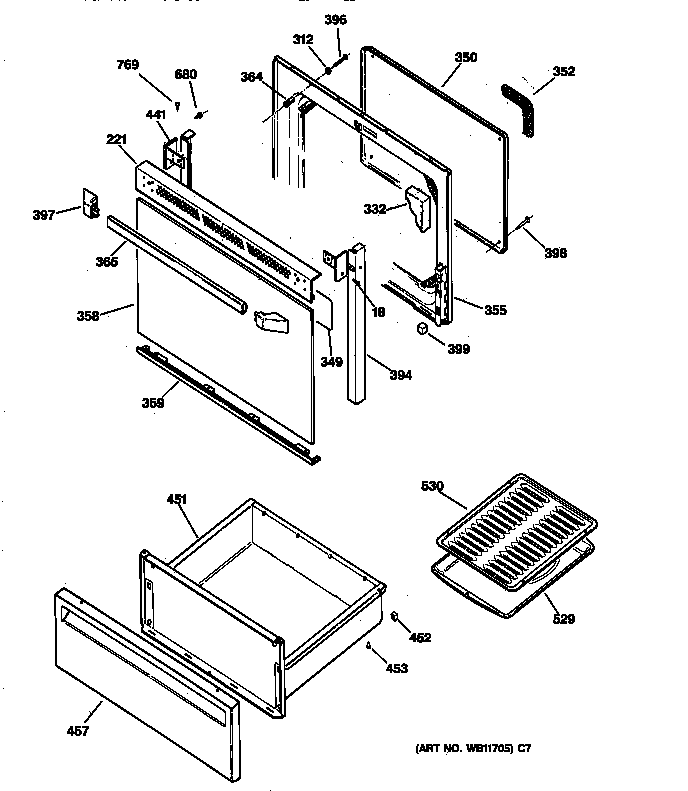 Door & drawer parts