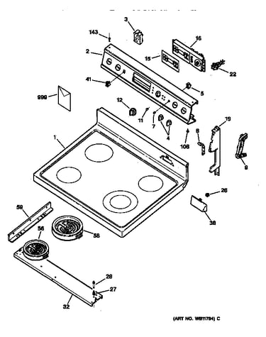 Control panel & cooktop