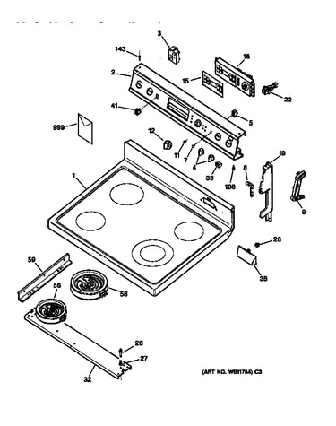 Control panel & cooktop