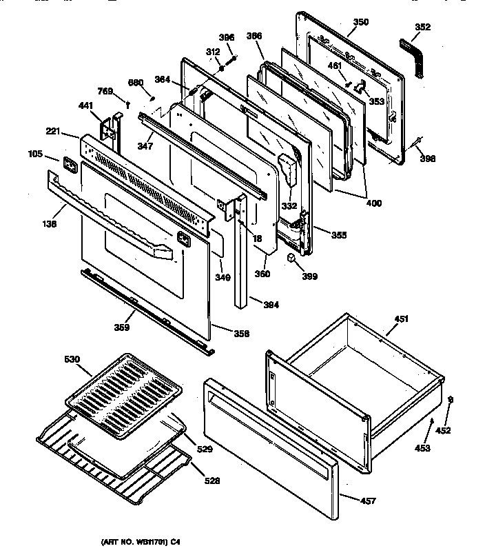 Door & drawer parts