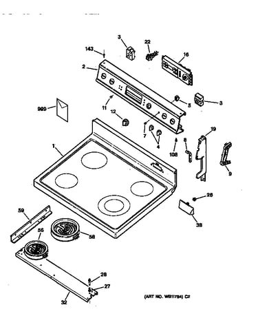Control panel & cooktop