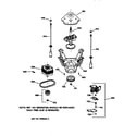 GE WPSR3090V1AA suspension, pump & drive components diagram