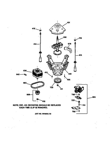 Suspension, pump & drive components