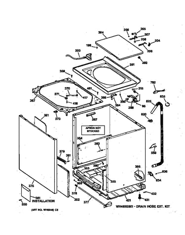 Cabinet, cover & front panel
