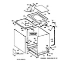 Hotpoint VWSR4100V1AA cabinet, cover & front panel diagram