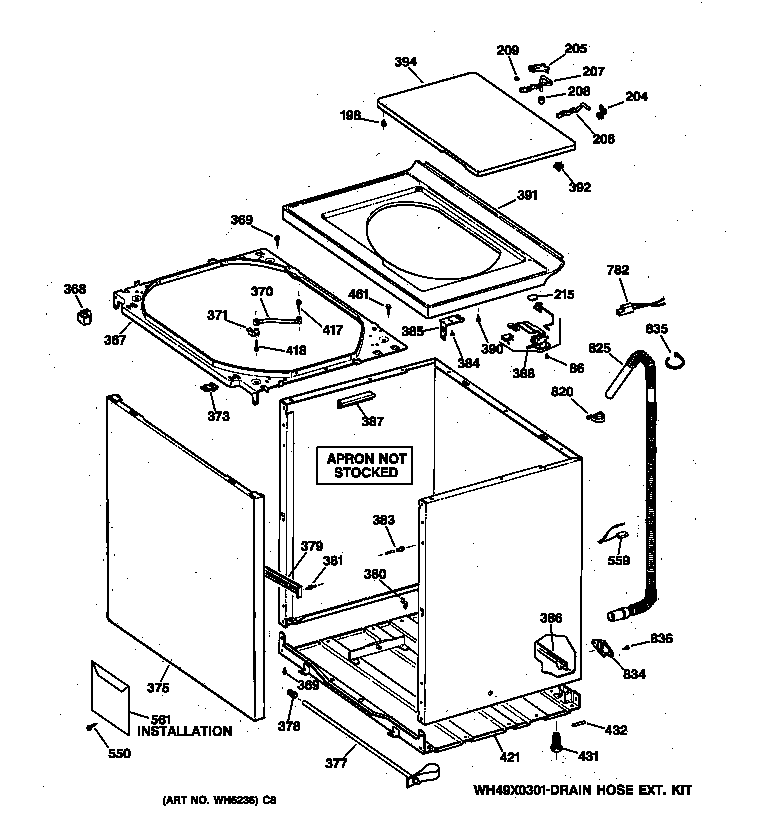 CABINET, COVER & FRONT PANEL