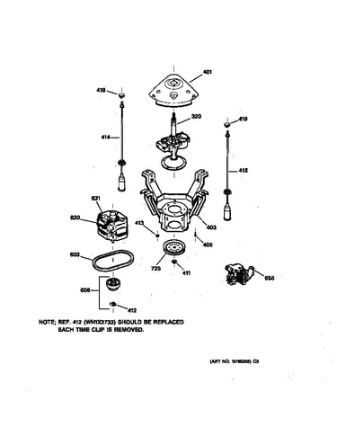 Suspension, pump & drive components